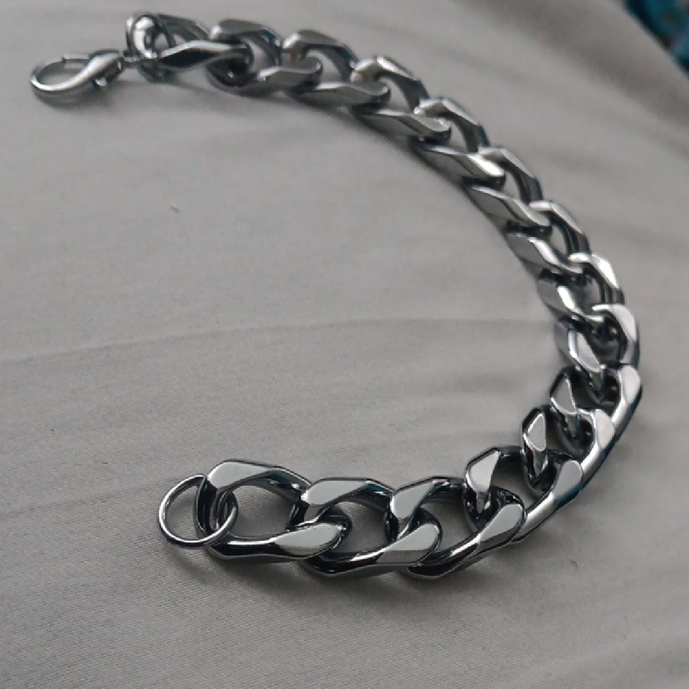 Men's Silver Chain Bracelet - Picture 4 of 5